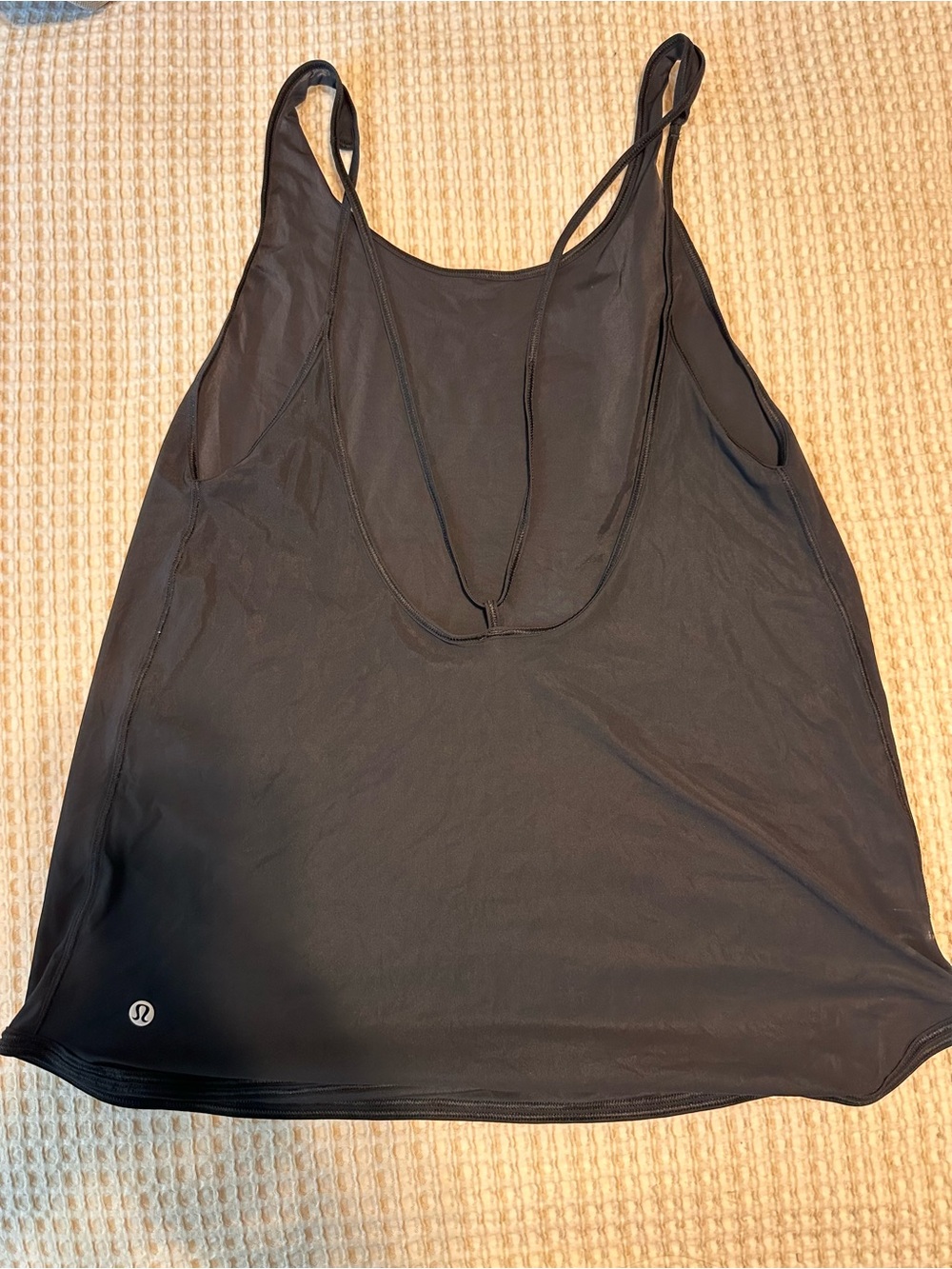 lululemon athletica Black Double-Strap Flow Tank